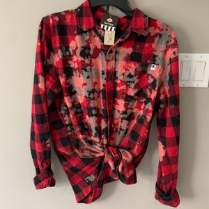 Acid Wash Metallica Flannel